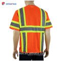 Vente chaude Fluorescent Haute Visibilité Sécurité Trafic Vêtements de Travail Maille Réfléchissant Géomètre Construction Gilet De Sécurité